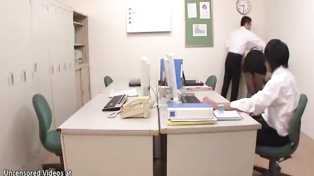 jav most sexy secretary turns crazy her coworkers