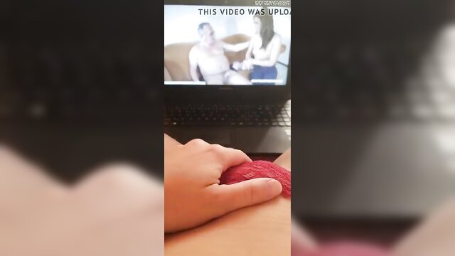 girl watching porn and masturbates xhamster
