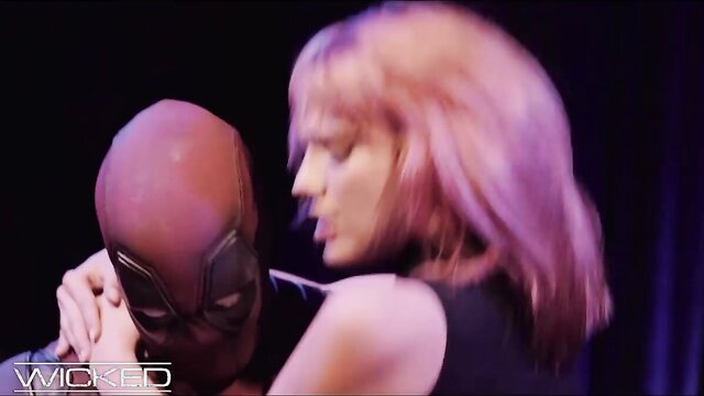 sexy redhead rides cock in spiderman cosplay  juli