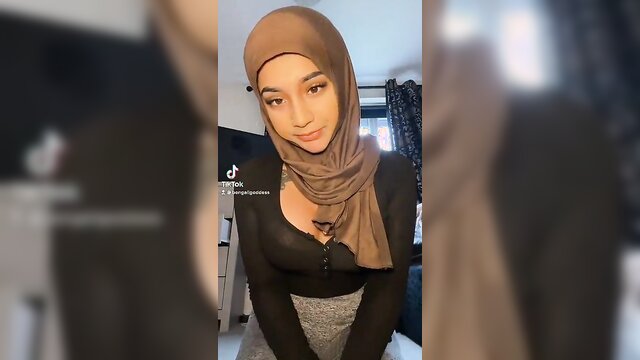 oil and tits hijabi babe