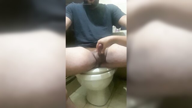 wife masturbates in bathroom