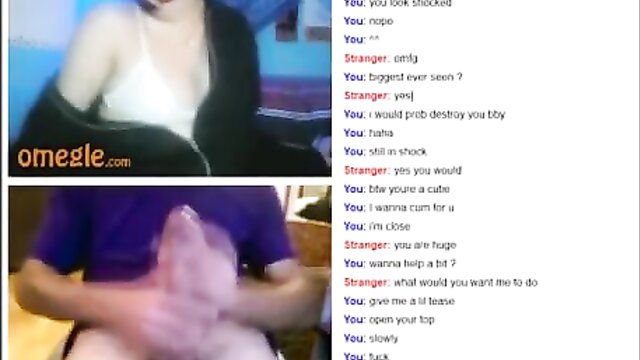 omegle girl flaunts her tits and ass